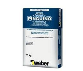 Cemento Blanco Pinguino x 25 kg