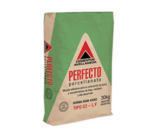 Pegamento Perfecto  Porcellanato x 30 kg